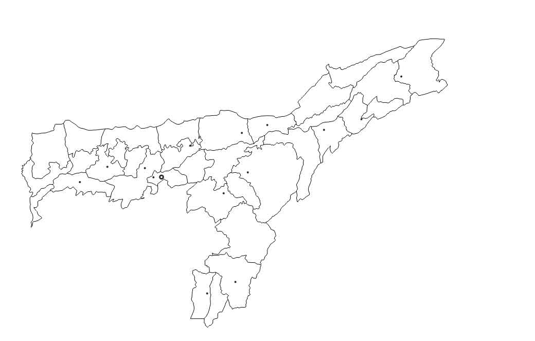 Assam District Map